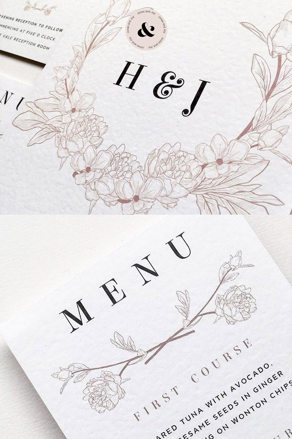 Need inspo for your wedding stationery? Click to check out these 10 beautiful wedding stationery designs, including hand drawn wedding stationery, or repin for inspo later #weddingstationery #weddingstationerydesigns #illustratedweddingstationery #weddinginspo #handdrawnstationery